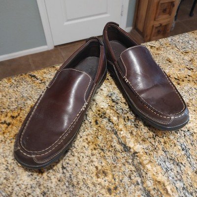 Cole Haan Brown Leather Slip-On Shoes Men's Size 9M ID C04059