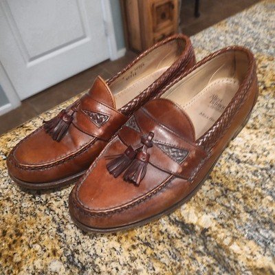 Allen Edmonds Maxfield Brown Leather Loafers Size 9D ID 10504
