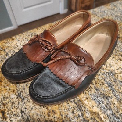 Allen Edmonds Nottingham Brown Leather Loafers Size 9.5D Made in USA