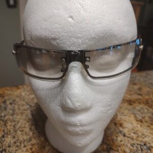 Rare Versace MOD 2300 Sunglasses Made in Italy with Medusa Logo Wrap Around