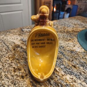 Ceramic Shoe Shaped Ashtray Please Be Accurate! Vintage Retro Funny