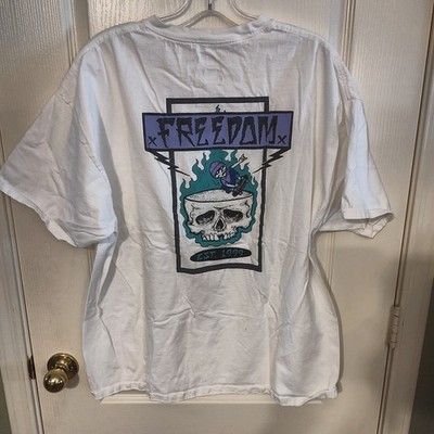 Vintage Freedom Graphic T-Shirt 2XL EST 1999 Skull Design