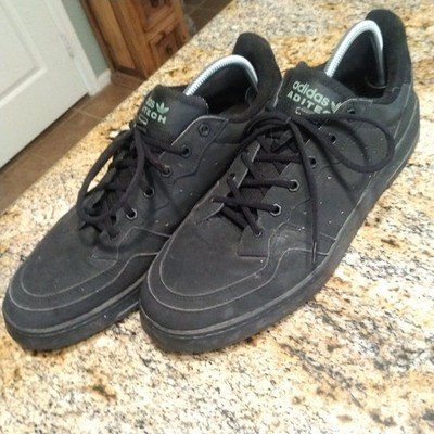 adidas Originals Supercourt Shoes Sneaker Core Triple Black Men's Size 14 EUC