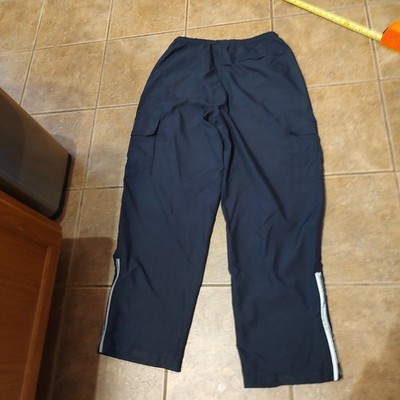 Aeropostale Track Pants Men's Sz M Navy Blue Lined Drawstring Windbreaker