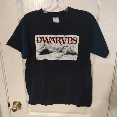THE DWARVES Original PUNK ROCK BAND T-shirt Double Sided Men's Sz Medium Black