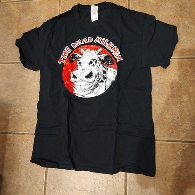 Gildan The Dead Milkmen Bifocal Media Black T-Shirt Short Sleeve Size M