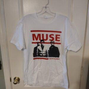 Next Level Apparel Vintage Muse The Resistance Band Tour Shirt Sz XL White