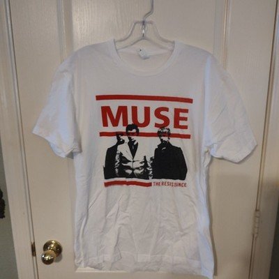 Next Level Apparel Vintage Muse The Resistance Band Tour Shirt Sz XL White