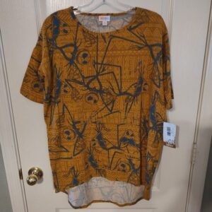 LulaRoe Disney Nightmare Before Christmas Irma Shirt Jack Skellington Sz XS NWT