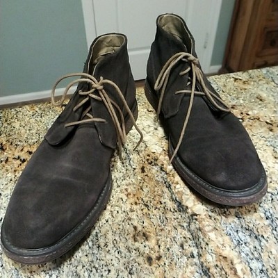 Calvin Klein Men's Phillip Brown Suede Chukka Boots 10.5 M Casual Dress Shoes