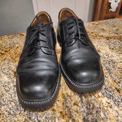 ECCO Black Leather Dress Shoes Comfort System Size 8.5