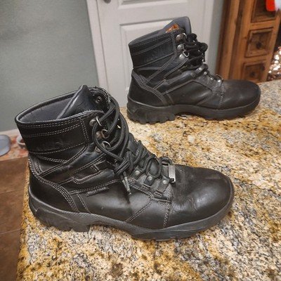 Harley Davidson Black Leather Boots Size 10.5 ID 94333