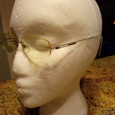 Silhouette Titan Thin Wire Titanium Silver Rimless Glasses Frames Austria