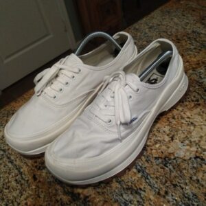 Vans Vibram DX Sneakers White Canvas Chunky Lace Up Men's Sz 10
