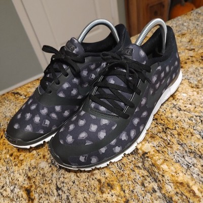 Rare Nike Free 5.0 V4 Black/Gray/White Running Shoes 695168-003 Womens 9 2014