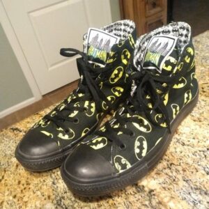 Rare Converse Chuck All Star Batman Gotham City Black Shoes Sz 11M/13W 140151F