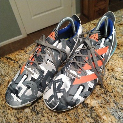 Adidas Gamemode FG GV6860 Grey & White Multi Color Soccer Cleats Men's Size 7.5