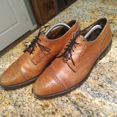 Allen Edmonds Sanford Lace Up Brown Oxford Dress Shoes 25595 Men's Size 10.5