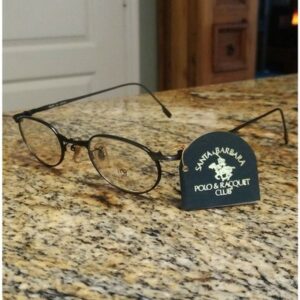 SANTA BARBARA POLO COL C26 Silver Oval Metal Frame Eyeglasses Japan