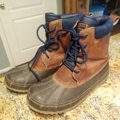 London Fog Ashford 2 Men's Waterproof Shell 3M Duck Boots Brown PG5510 Size 10M