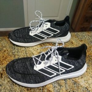 Adidas Energy Falcon Running Shoes Black White Sneakers Men's size 12 EH1538