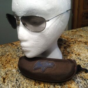 Maui Jim Baby Beach MJ245-17 56/1 8 Sunglasses 7717557 Titanium Metal Frame
