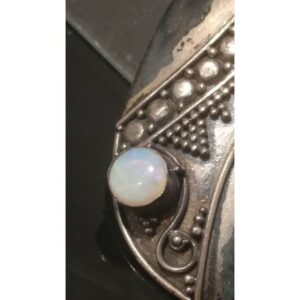 Girls Sterling Silver Artisan Crafted Opal Earrings Indian India
