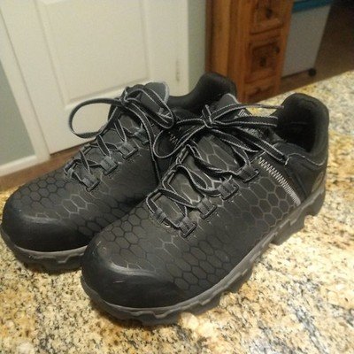 Timberland Pro Powertrain Sport Alloy Toe Work Shoes Womens Size 8.5 Black