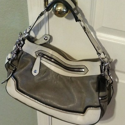 RARE COACH LIMITED EDITION MADISON SPECTATOR CREAM/TAUPE HOBO with Cover