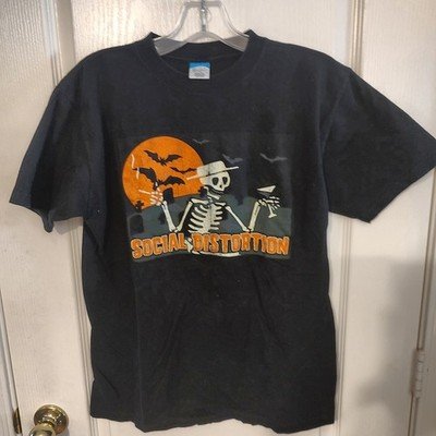 Rare Social Distortion Skeleton Halloween Graphic T-Shirt Size M Pacific Sports