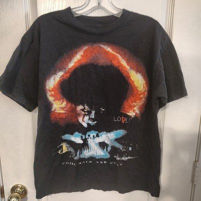 IT Movie Black T-Shirt Size M Come Back and Play Lover Graphic