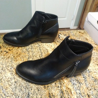 ARIZONA womens Cadman zip up ankle boots shoe size 7.5 M black faux leather NEW