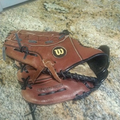 Rare Wilson A1812 Dual Hinge Crown Web 10.5" Leather Baseball Glove LHT