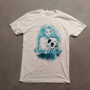 Lorrie Morgan White Cotton T Shirt Size Small Signed Next Level