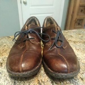 Born Men's Ridgeway Split Toe Pebbled Leather Lace Up Oxford US 13 M H 11806