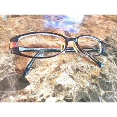 Burberry Eyeglass Frames B8465 Brown Plastic Full Rim Rectangular 50[]16-135