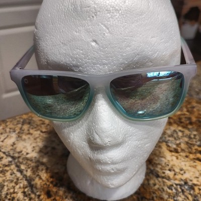 Knockaround Classics Unisex Sunglasses Gray Teal Fade Mirrored Blue Polarized