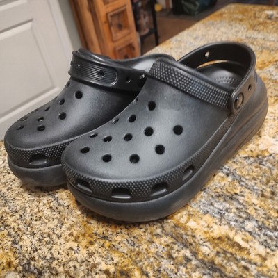 Crocs Black Clogs Size M4 W6 ID 10001