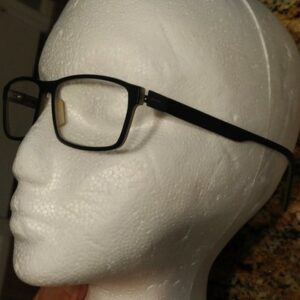 Morel Eyeglasses FRAMES ONLY mod. Lightec 7682L Black Silver Rectangular France