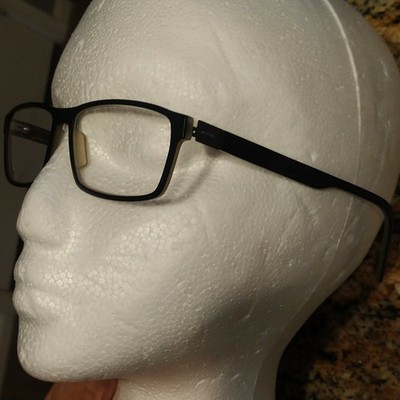 Morel Eyeglasses FRAMES ONLY mod. Lightec 7682L Black Silver Rectangular France
