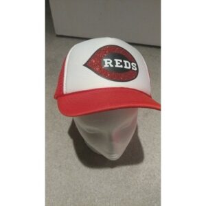 RARE Vintage 70s 80s Logo Athletic Cincinatti Reds Sparkle Terrycloth Snapback