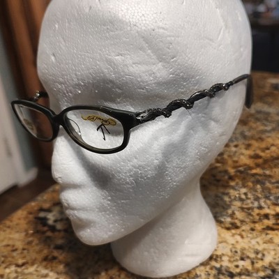 Rare Ed Hardy Women's Snake Glasses Eyeglasses EHO710 51-16-140 Olive Frame