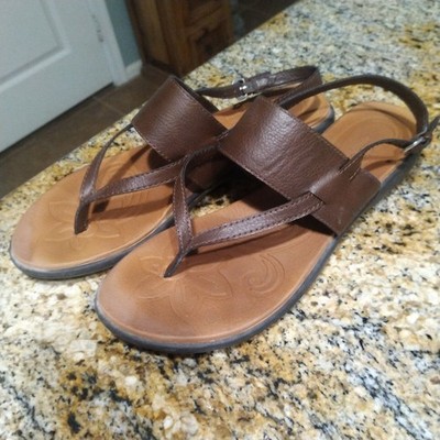 BOC Sharin Brown Strappy Sandal Adjustable Buckle Ankle Strap Women's Size 8M