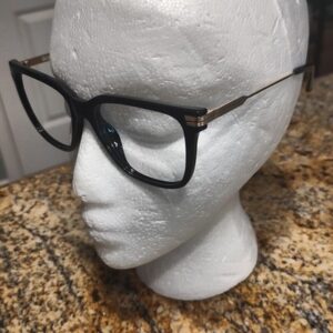 Quay Black Eyeglasses 56-18-145 Wired Remixed Gold
