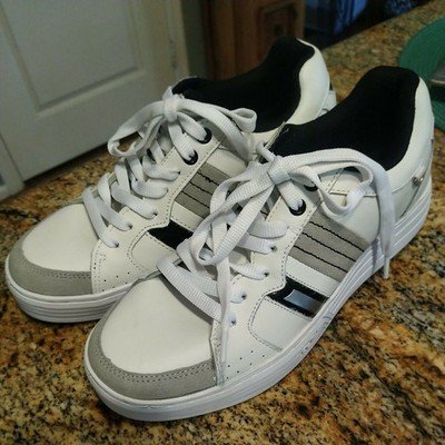 GDefy by Gravity Defyer Men Walking Shoes Size 8 White/Gray NEW
