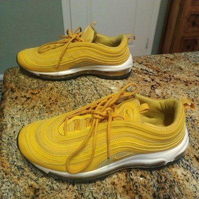 Nike Air Max 97 Women 8 MUSTARD YELLOW 921733-701 Sneakers RARE Mustard Gold