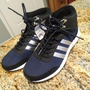 Adidas Cloudfoam Race Winter AW5168 Black Blue Running Sneakers Men's Size 6 NWT