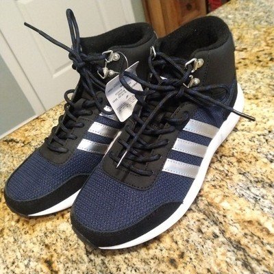 Adidas Cloudfoam Race Winter AW5168 Black Blue Running Sneakers Men's Size 6 NWT