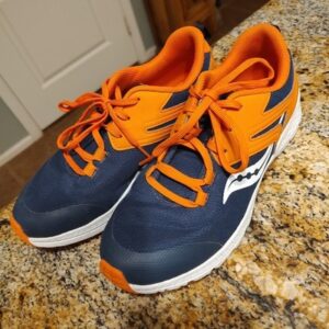 Saucony Cohesion Running Shoes Blue Orange Athletic Sneakers Men's 6.5M SK264885
