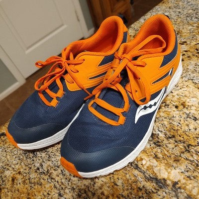Saucony Cohesion Running Shoes Blue Orange Athletic Sneakers Men's 6.5M SK264885